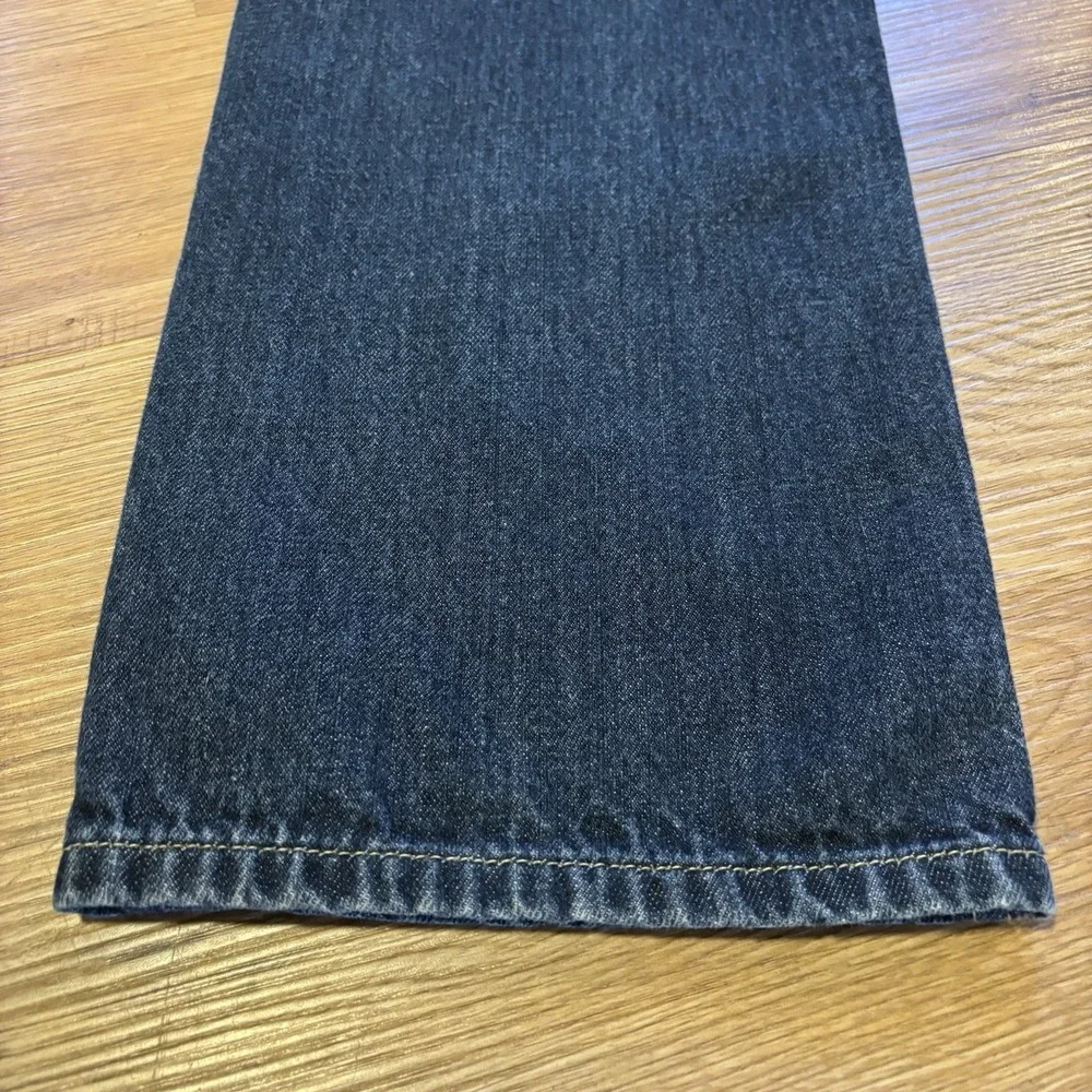 Levis 559 Mens 33x34 Relaxed Straight Leg Jeans Dark‎ Wash Blue Cotton Denim
